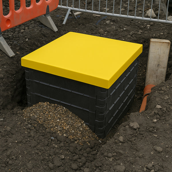 Access Cover Protection - Yellow - 50mm x 530mm x 530mm