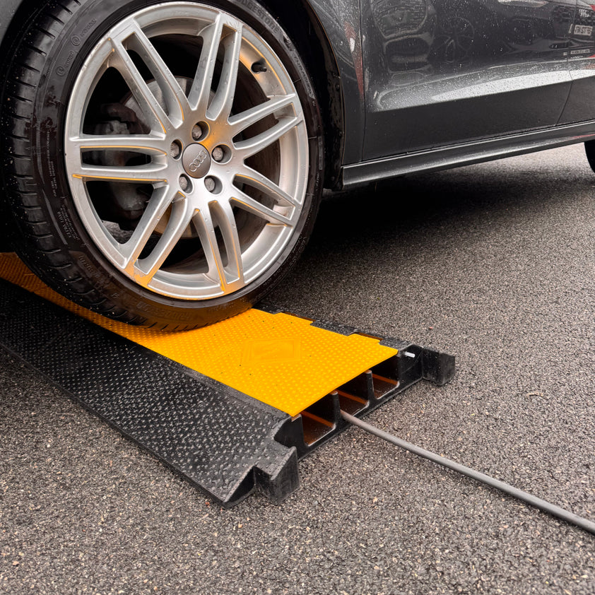 External Vehicle Cable Protector - 3 Channel - 900mm (L) x 500mm (D) x ...