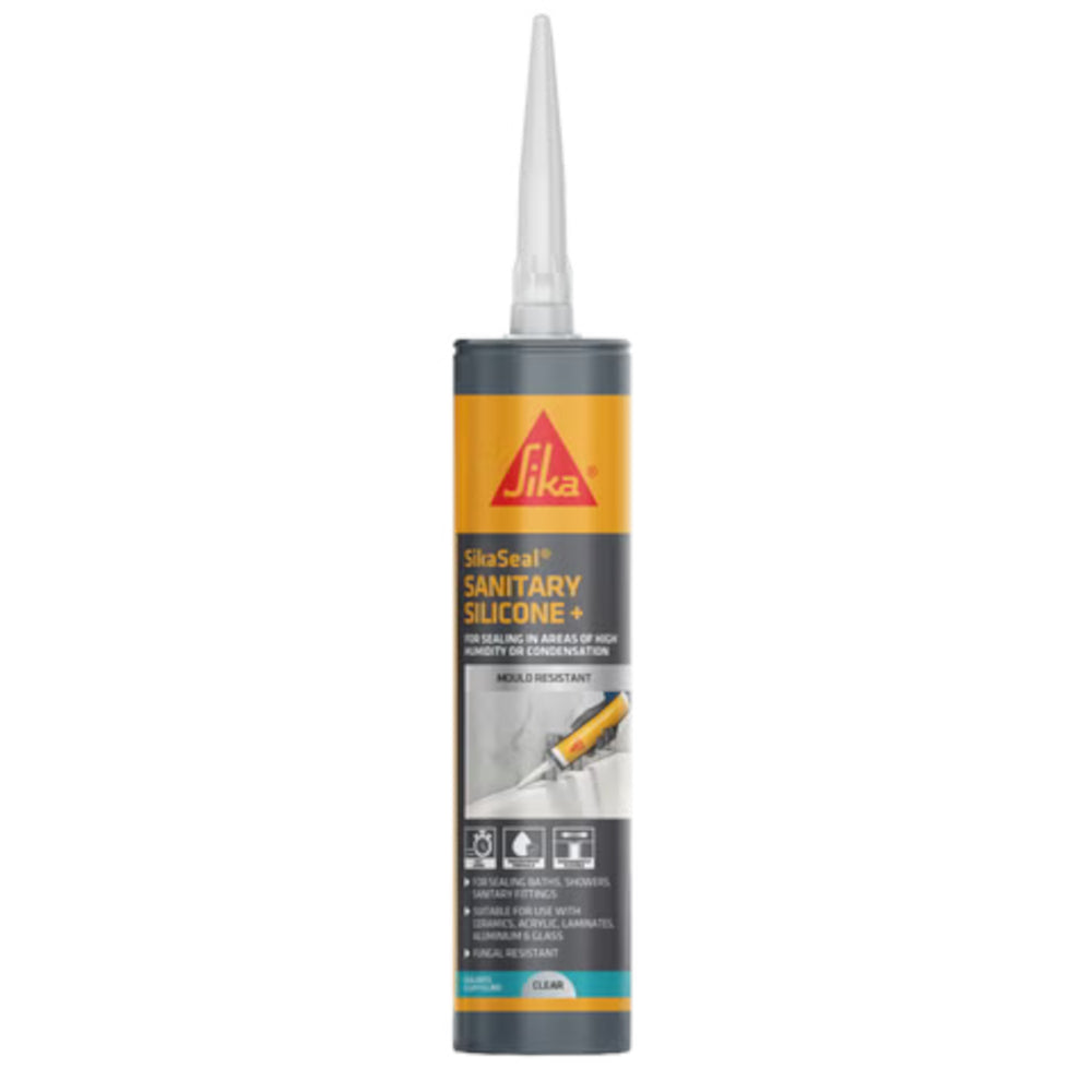 SikaSeal® Sanitary Silicone + Bath - White - 295ml