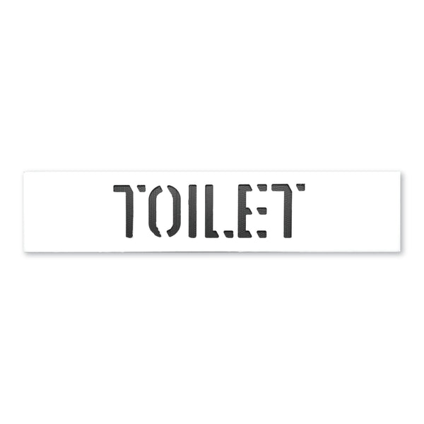 First Fix Stencil - 'Toilet' - 150mm x 650mm x 3mm