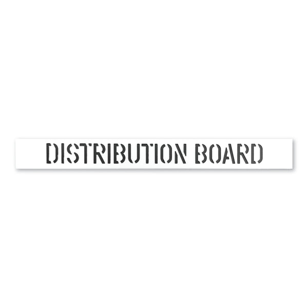 First Fix Stencil - 'Distribution Board' - 150mm x 1334mm x 3mm