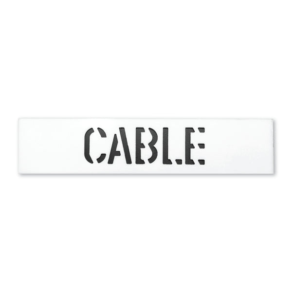 First Fix Stencil - 'Cable' - 150mm x 650mm x 3mm