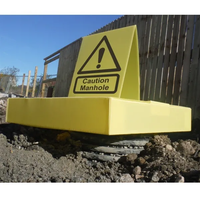 High Visibility Manhole Protector - 610mm x 610mm x 110mm